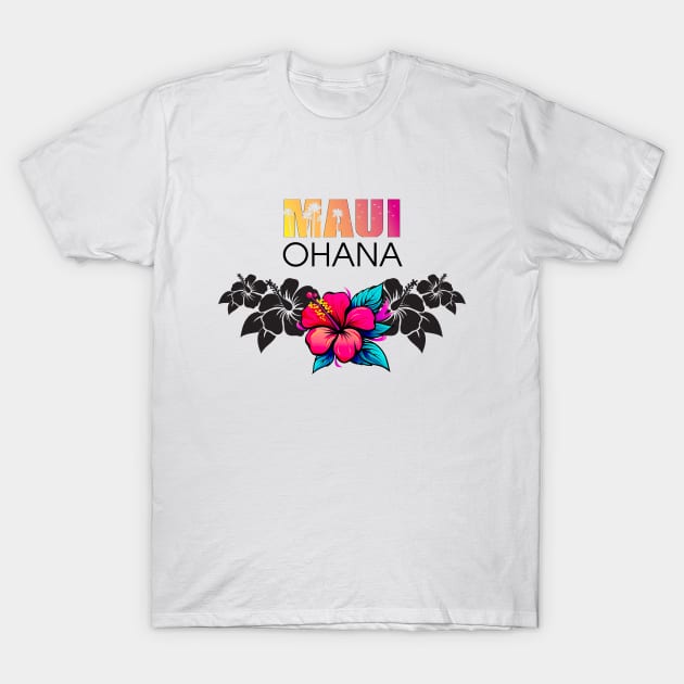 Maui Hawaii: Ohana (Family) T-Shirt by Puff Sumo